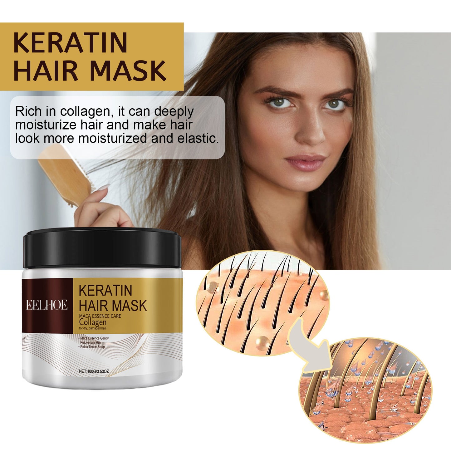 Masque Réparateur Keratine HairCareBeauty