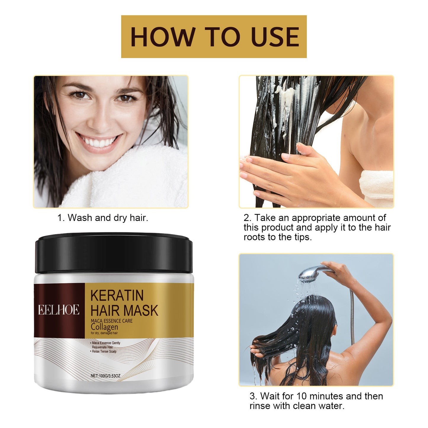 Masque Réparateur Keratine HairCareBeauty