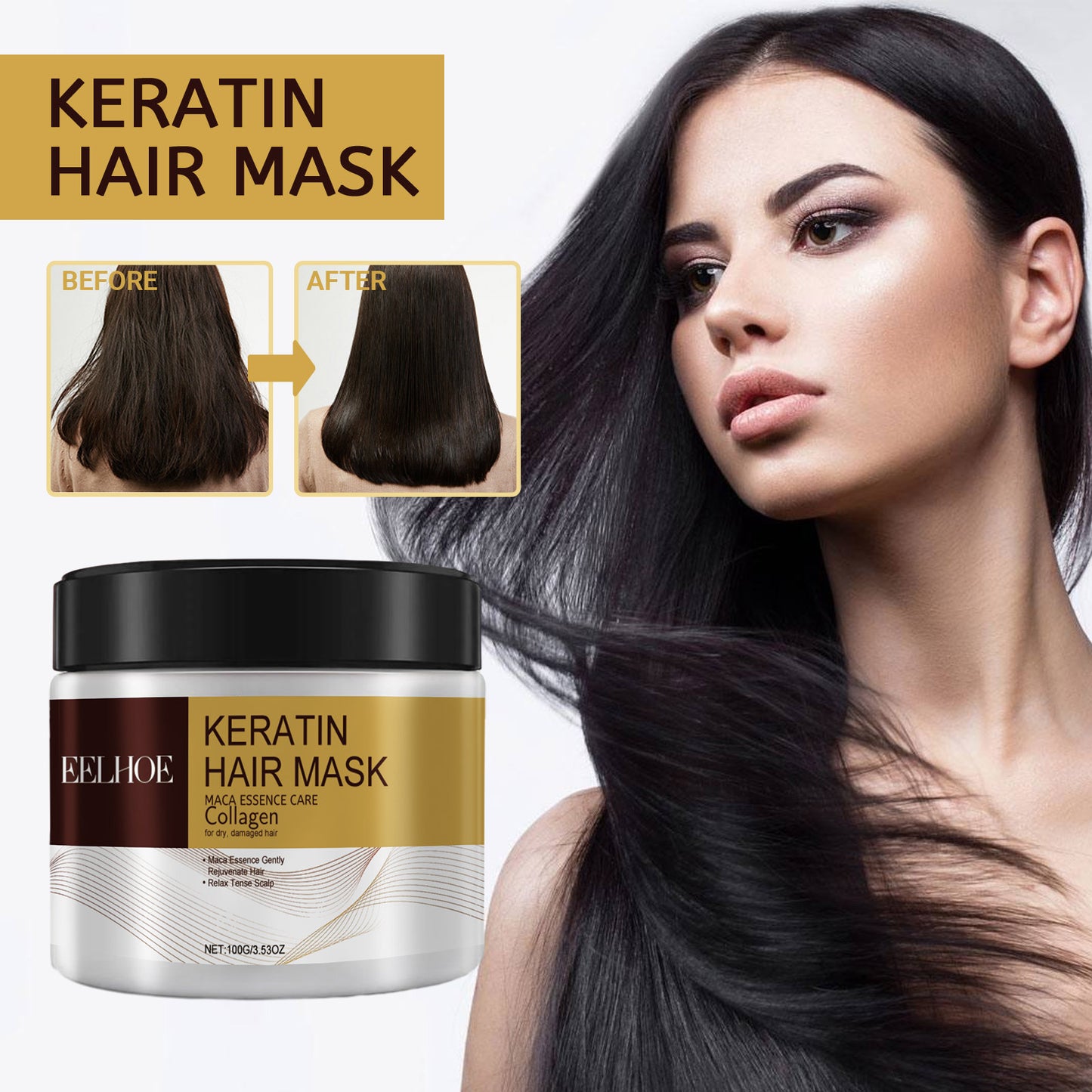 Masque Réparateur Keratine HairCareBeauty